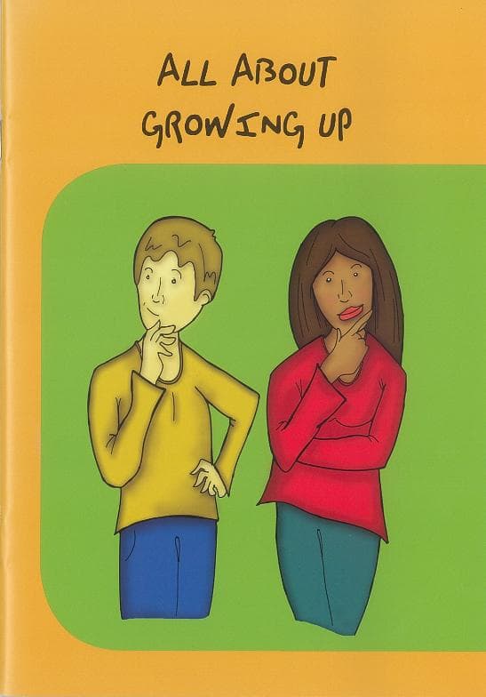 Cover image for All about growing up