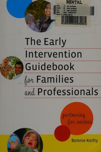 Cover image for The early intervention guidebook for families and professionals : 